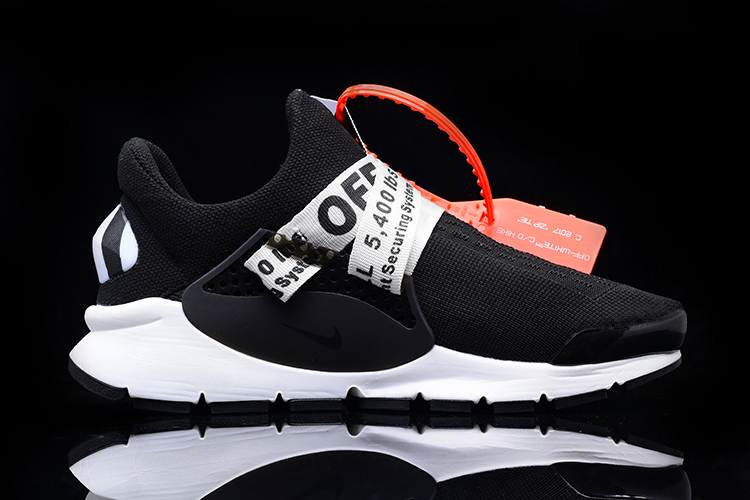 Off White x Nike Sock Dart Black White Shoes